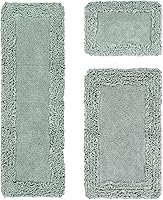 Vista 95 de Better Trends Alfombras en forma de corazón de 30 pulgadas, 100% algodón, suave, antideslizante, lavables, absorbentes de agua, para la entrada