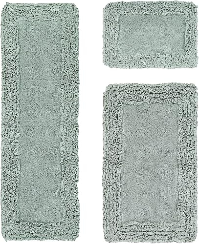 Miniatura 95 de Better Trends Alfombras en forma de corazón de 30 pulgadas, 100% algodón, suave, antideslizante, lavables, absorbentes de agua, para la entrada