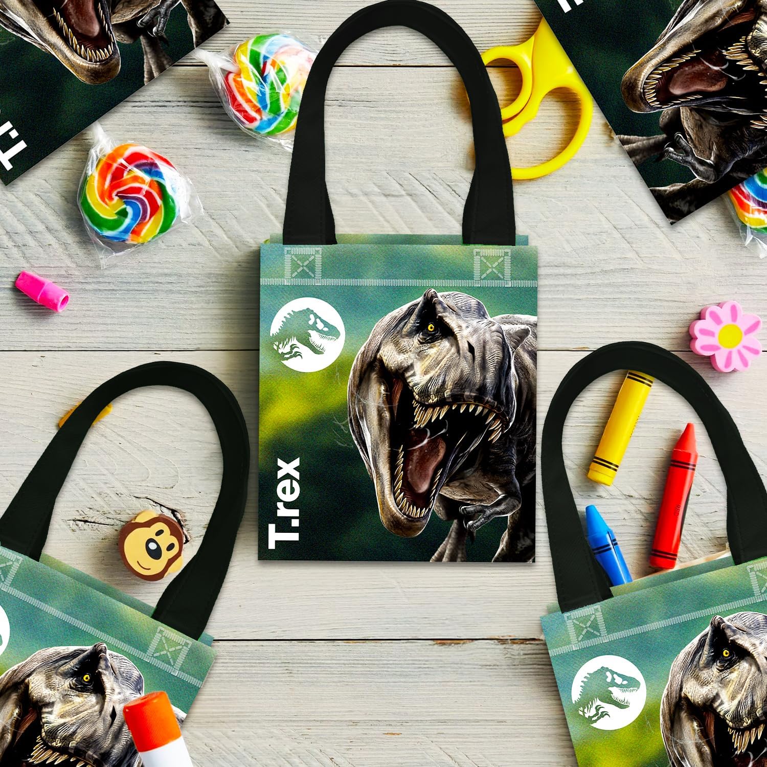 Jurassic World Party Favor Bags for Kids Birthday 24 Pack Bundle image 4