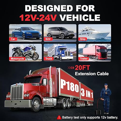 Miniatura 41 de TopDiag Kit de sonda de circuito de potencia P200 - Probador de circuito automotriz con actualización en línea 2024, rango de voltaje de 9 ~ 30 V