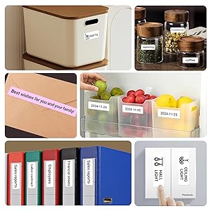 ORGBRO Label Maker Machine with Tape, X1 Portable Bluetooth Mini Label Printer, Support Pre-Cut & Continuous Label, Wireless Small Label Makers with Versatile App for School Home Office Organization