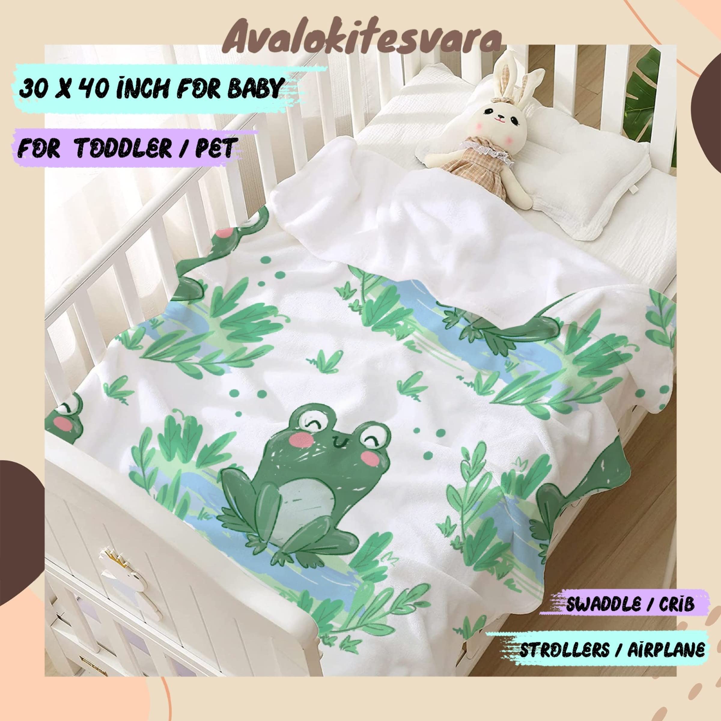 ARTBLANKET Green Aerobics Frogs Blanket for Fall Winter Spring All Season Warm Fuzzy 60x50 in for Medium Teen/Travel Microplush Lightweight Thermal Fleece Summer Autumn Blankets for Couch Bed Sofa