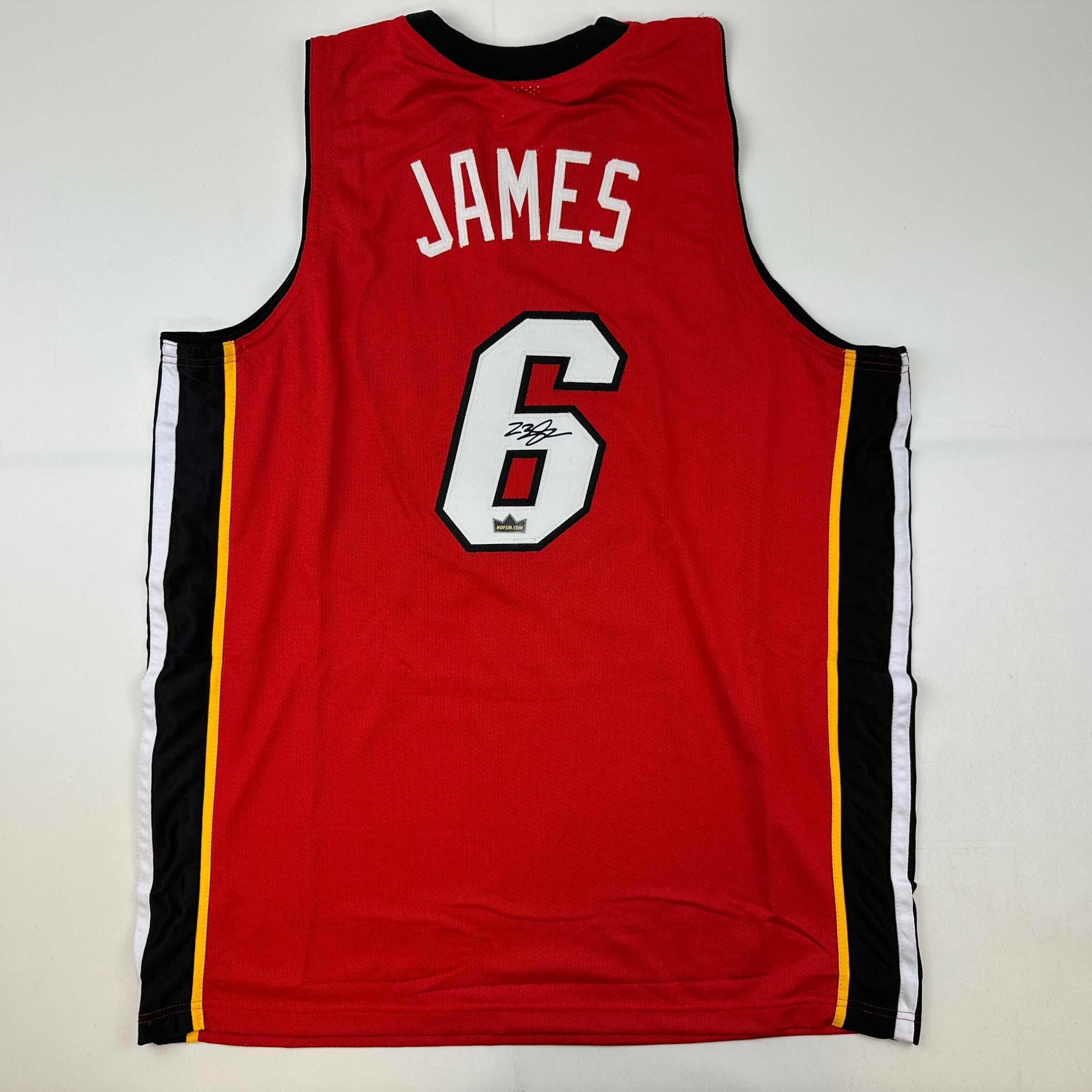signed lebron james jersey