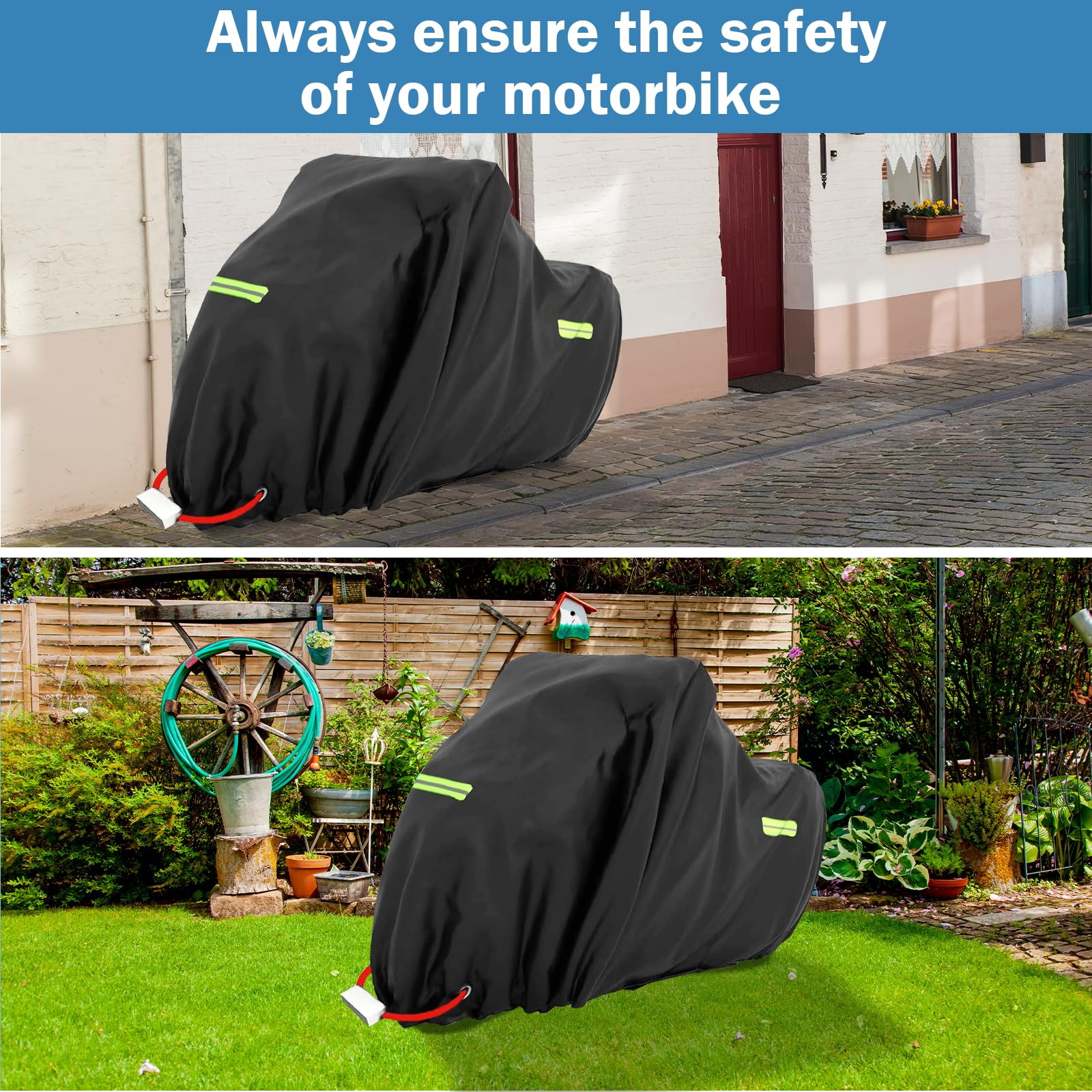 Rouzin Motorhoes, outdoor, XXXL, motorhoes, waterdicht, winterbestendig