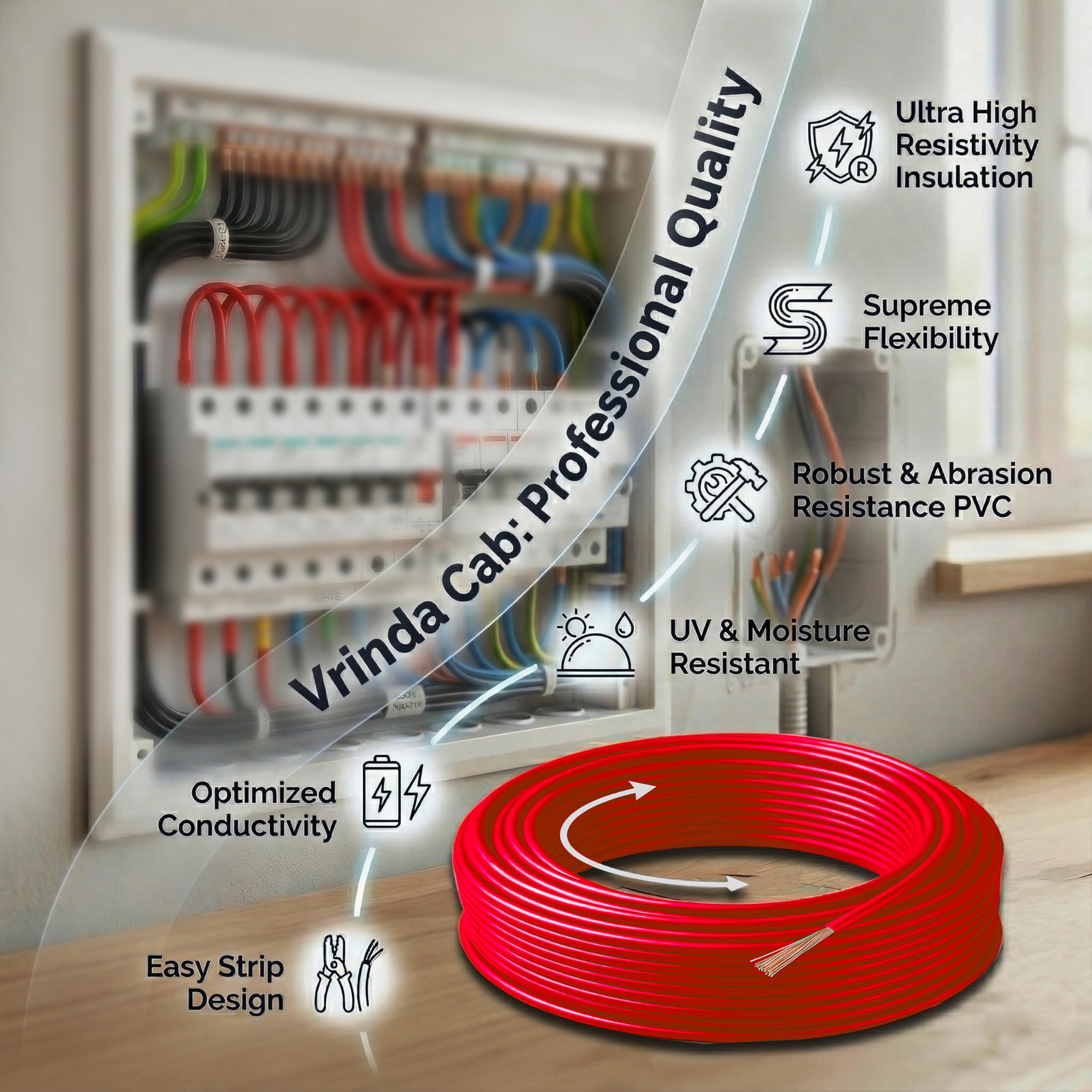 Red Electrical Wire - CCA Copper Cable -6