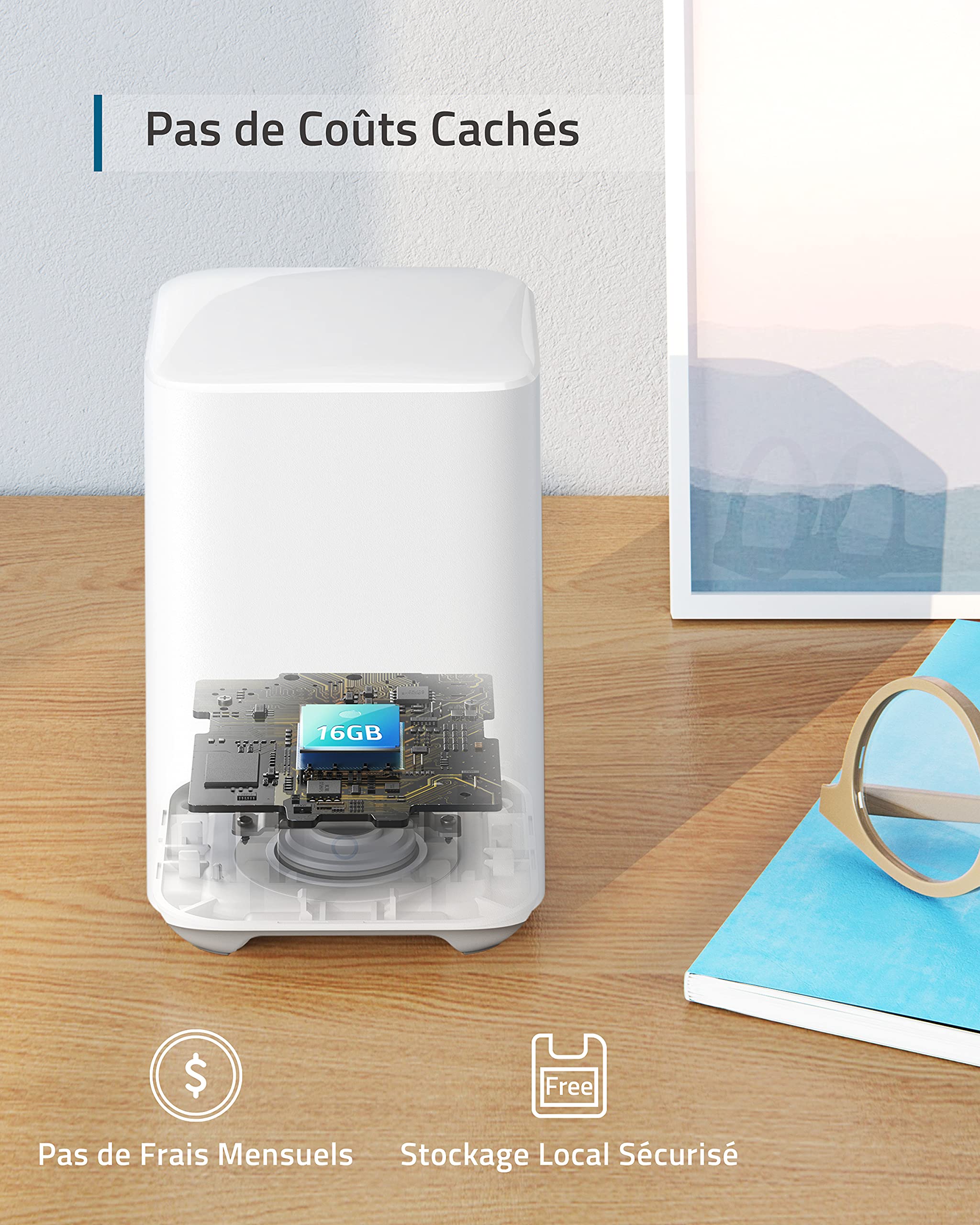 eufy Security Caméra de Surveillance WiFi Extérieure sans Fil, eufyCam 2C Base + 2 caméras, HD 1080p, IP67, Vision Nocturne