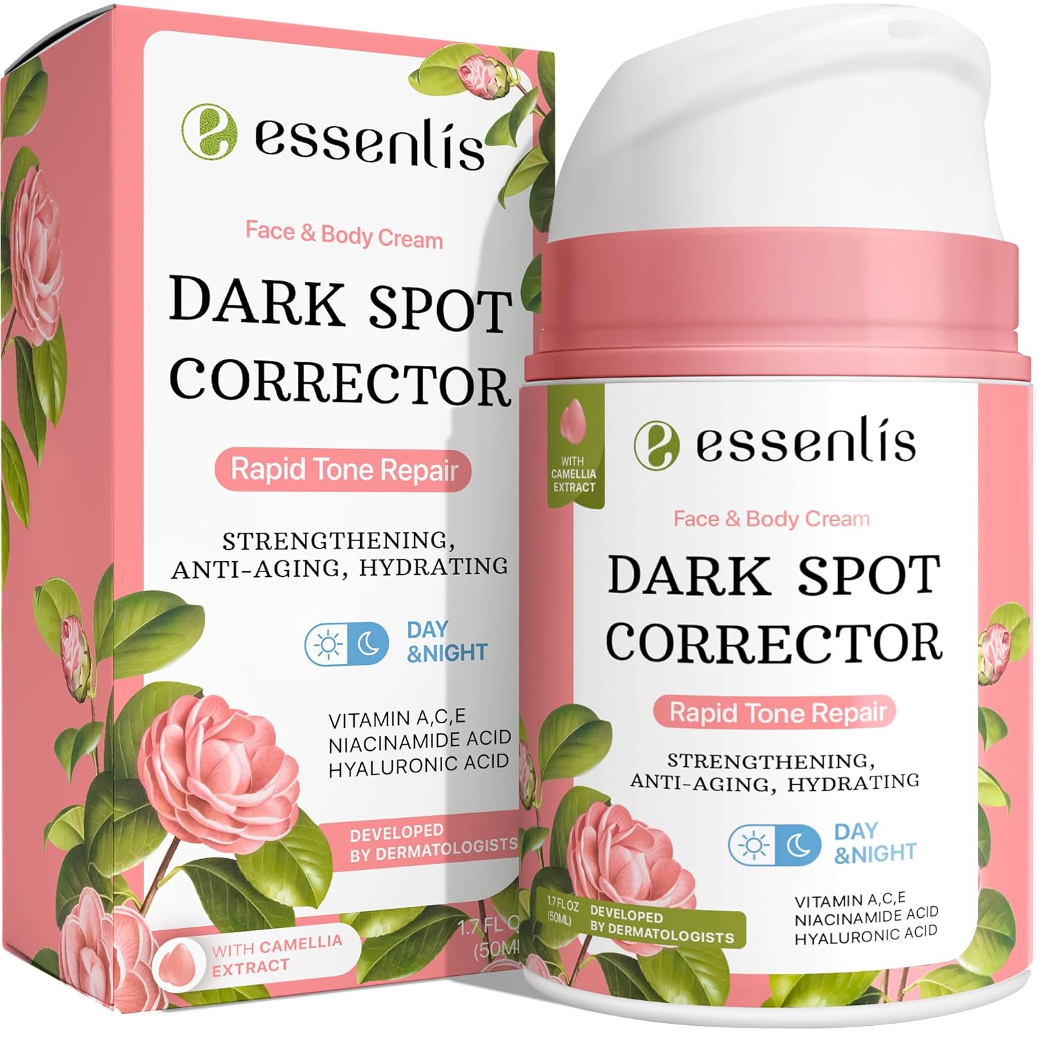 ESSENLIS Dark Spot Remover for Face, Body, Underarms