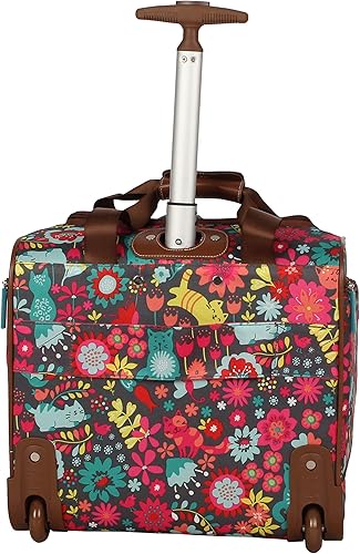 Miniatura 4 de Lily Bloom Designer - Maleta de viaje de 15 pulgadas para viajes cortos fin de semana negocios equipaje ligero maleta de 2 ruedas giratorias bajo el