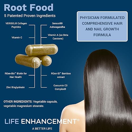 Miniatura 2 de Life Enhancement Suplemento para el crecimiento del cabello Root Food (paquete de 1)
