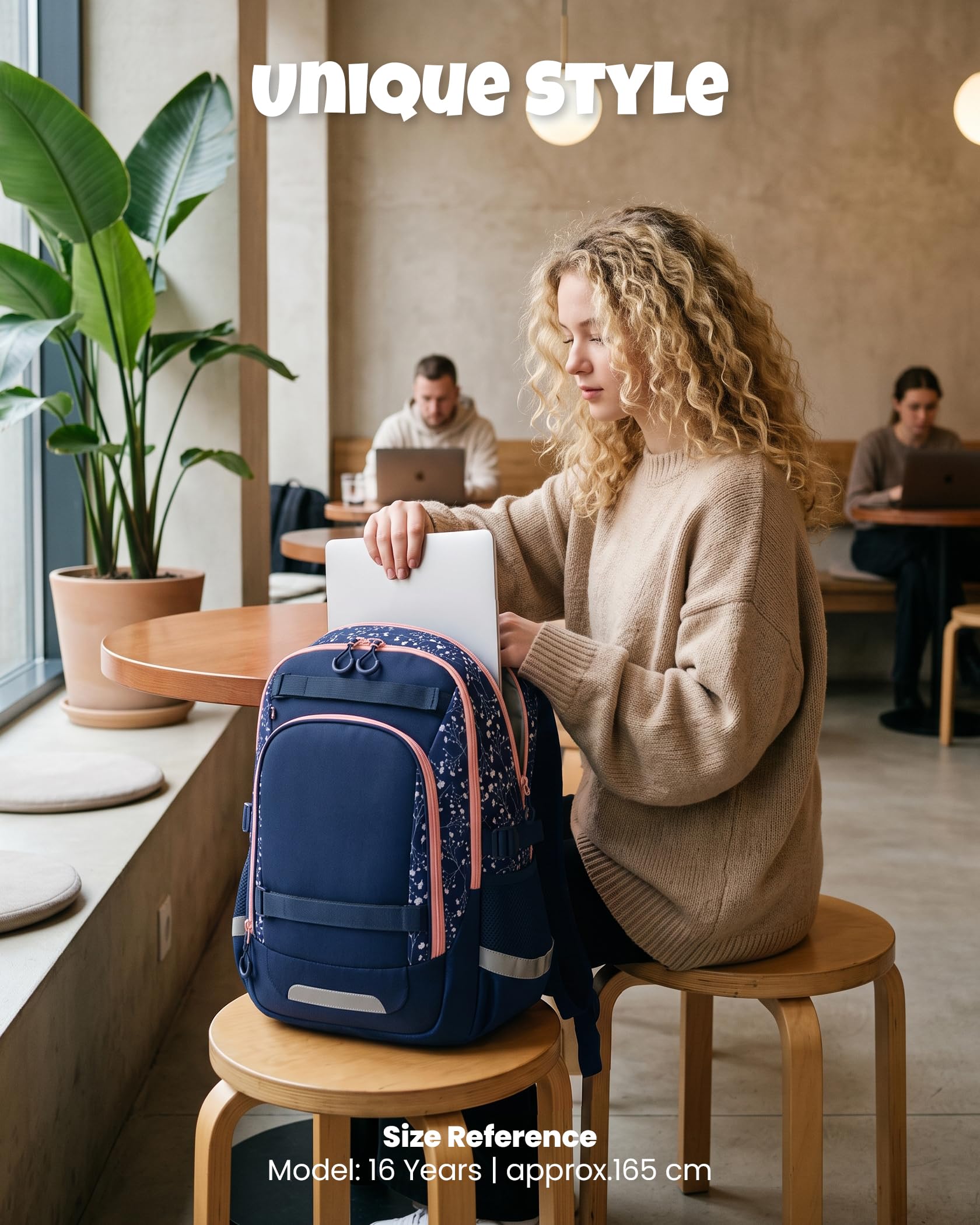 Amythe Ergo Schulranzen Mädchen Teenager Rucksack für Schule, Outdoor