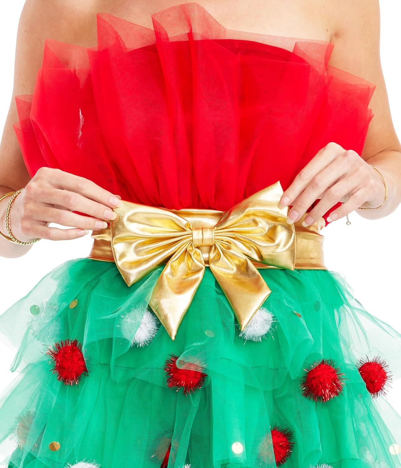 Tipsy Elves Women's Decorative Christmas Dress - Cute Holiday Themed Winter Outfit for Women