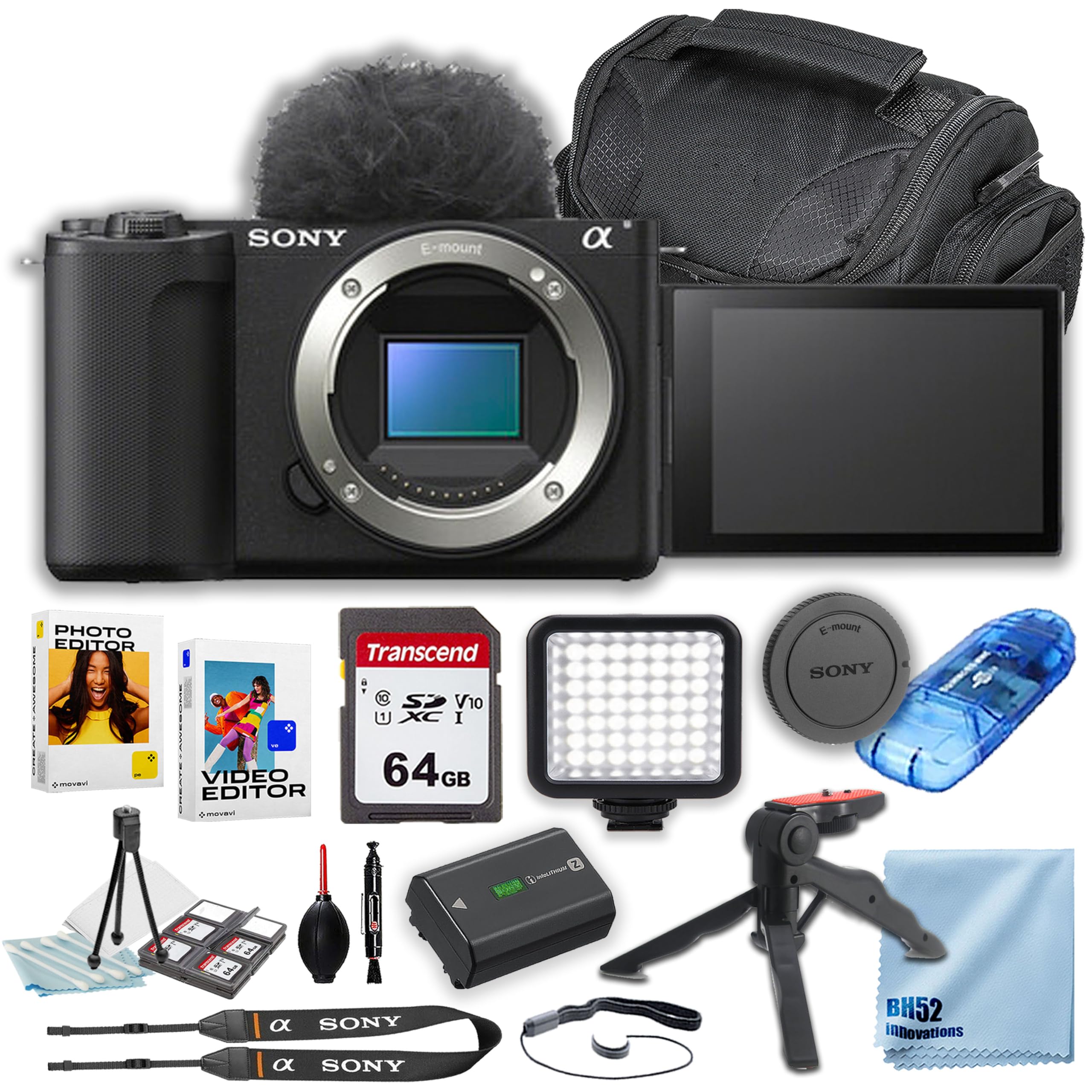 Amazon.com : Sony ZV-E10 II Mirrorless Camera (Body) + Case + 64GB
