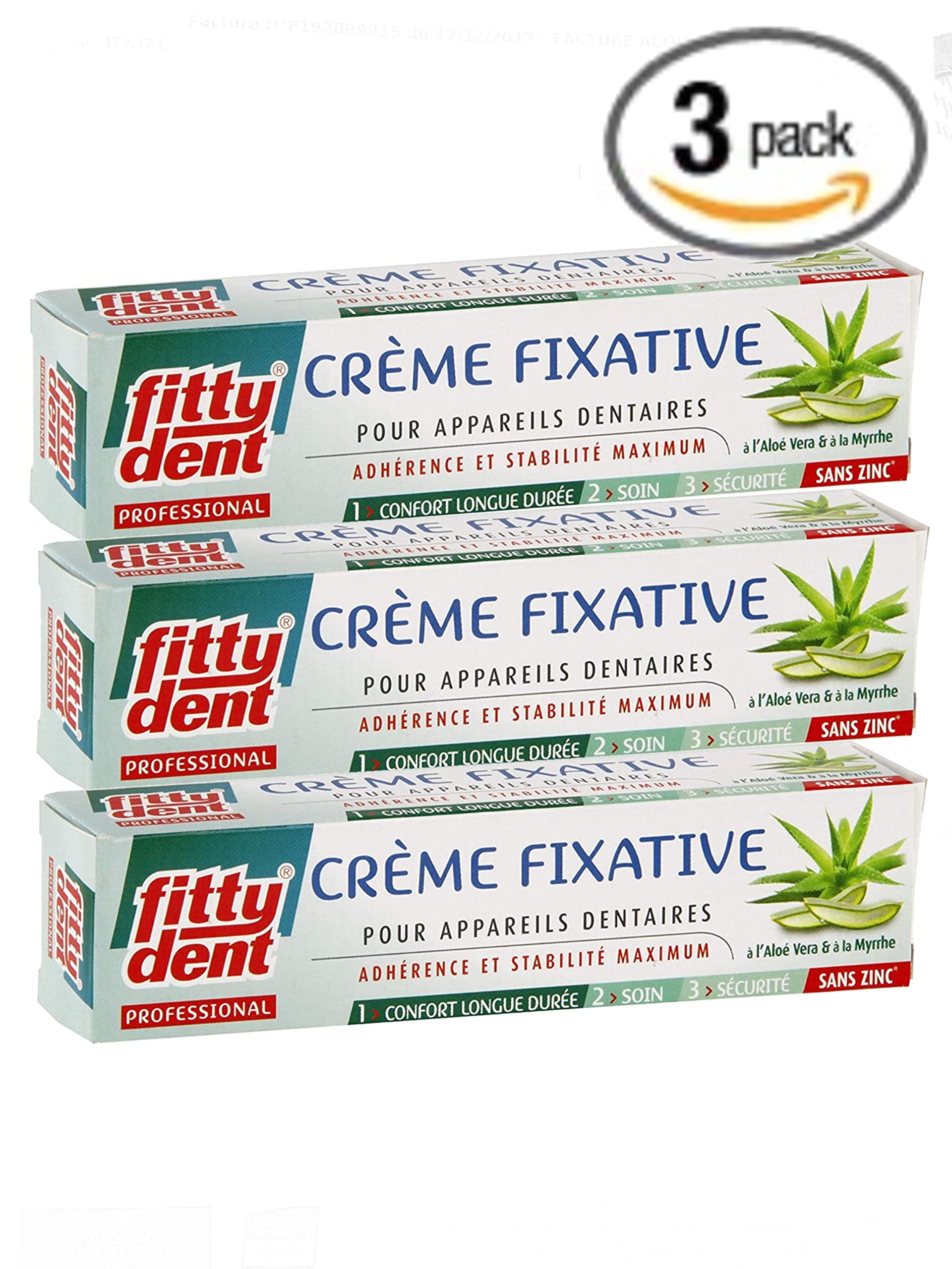 Image secondaire de Fittydent crème fixative lot de 3 tubes de 40g (3)