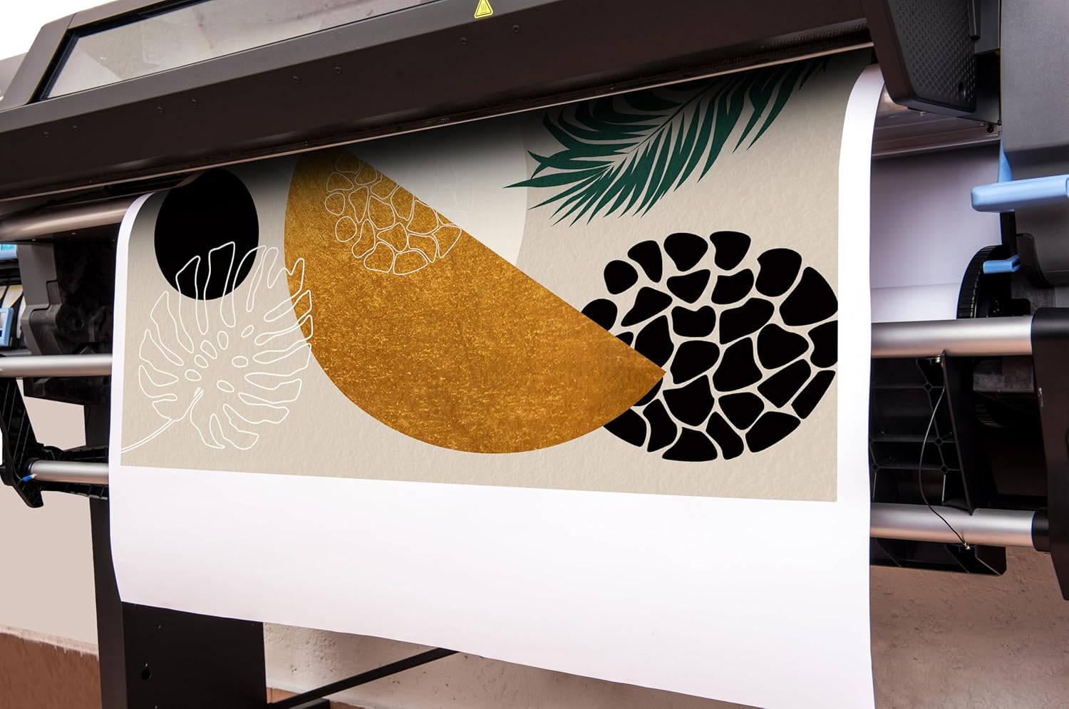 Boho Poster Wall Decor for Bathroom Black and Yellow Canvas Wall Art for Living Room 3 Piece Wall Art for Bedroom Size 12 x 16 Inch