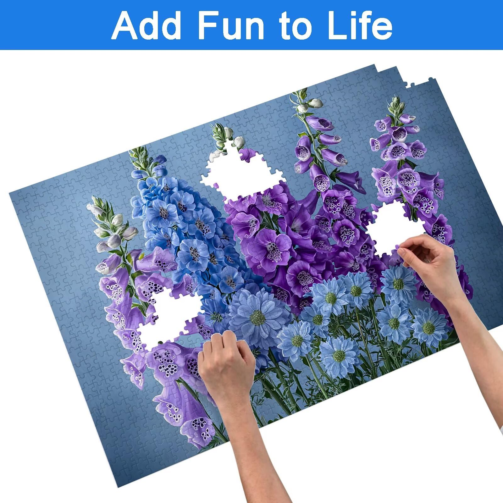 Puzzle 3000 Pezzi Fiore, Puzzle Fiori 3000 Pezzi Arte per Adulti e Bambini, Misura: 122x81 cm, Puzzles Legno per Adulti con Squisita Scatola di Imballaggio, Idea Regalo Donna, Regalo Uomo, -9071