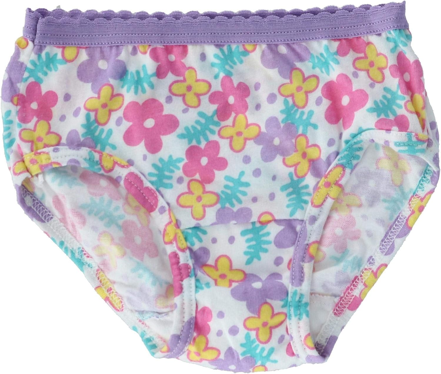 Fruit of the Loom Toddler Girls 10 Pack Assorted Cotton Brief Underwear, 2T/3T - Image 2