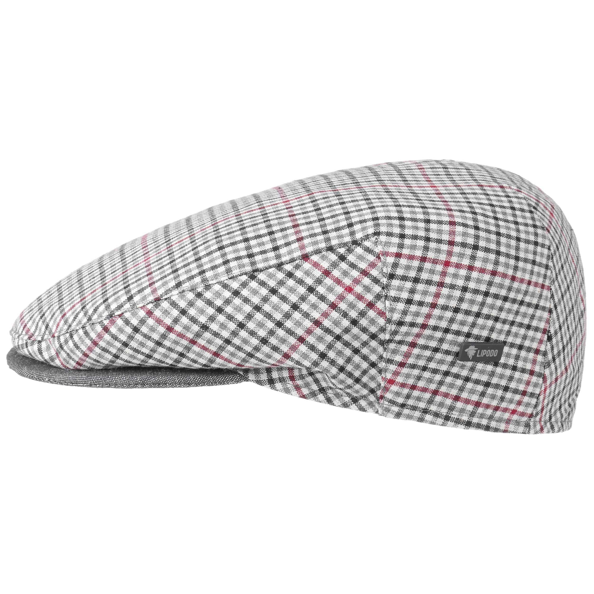 Lipodo Inglese Bic Flat Cap Herren Made in Italy Schiebermütze mit Innenfutter Frühjahr Sommer