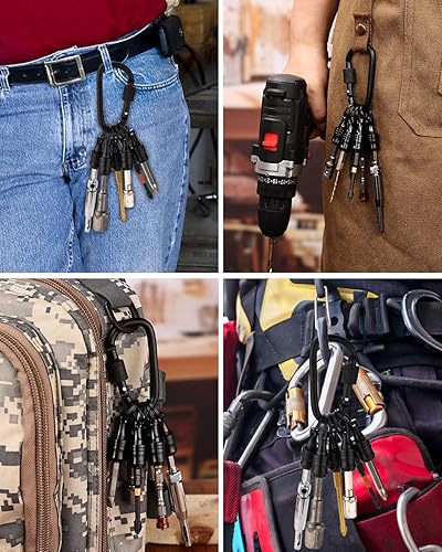 Miniatura 20 de katerk 6 piezas de 1/4 de pulgada con vástago hexagonal de aleación de aluminio para destornillador, ligero, barra de extensión de cambio rápido