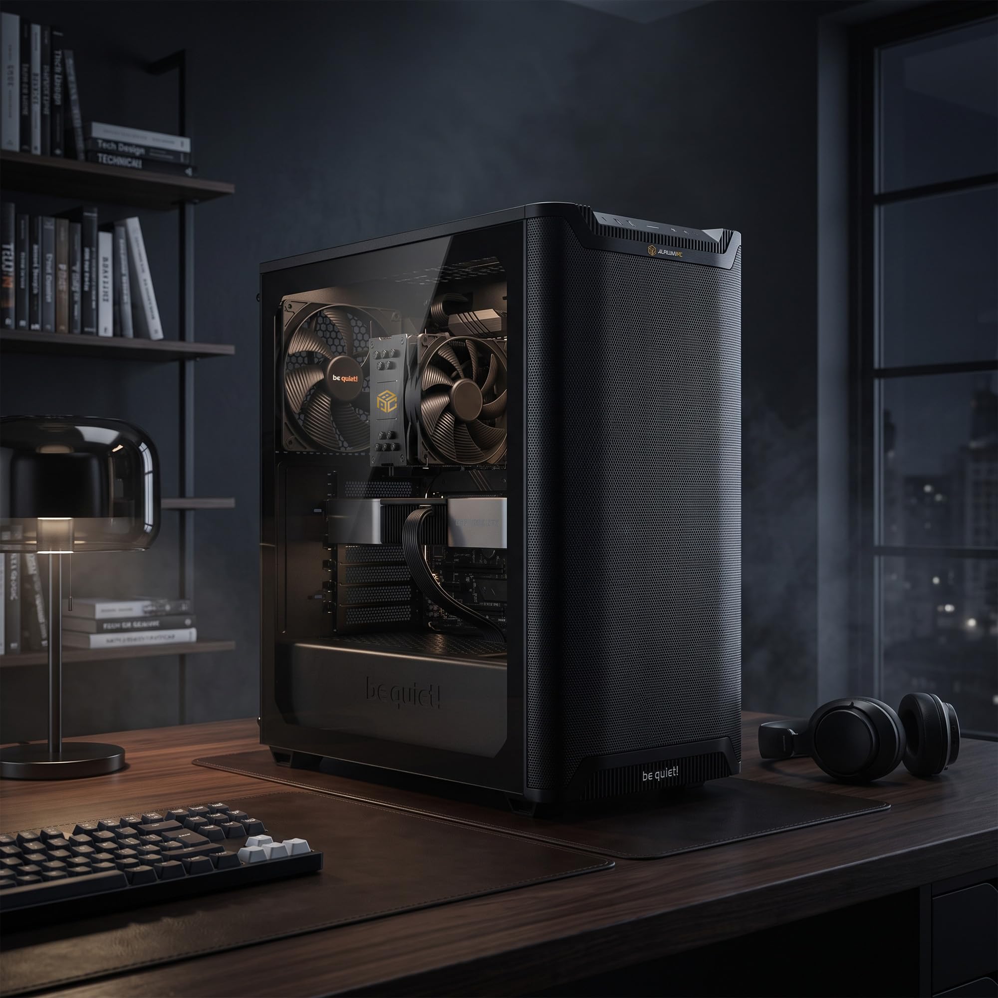 AURUMPC Silent Edition PC Gamer Fixe i9-12900KF • GeForce RTX5070 12Go • 32Go DDR4 • 1000Go M.2 SSD • Windows 11 • WiFi • Refroidissement par Eau • Unité Centrale Ordinateur de Bureau