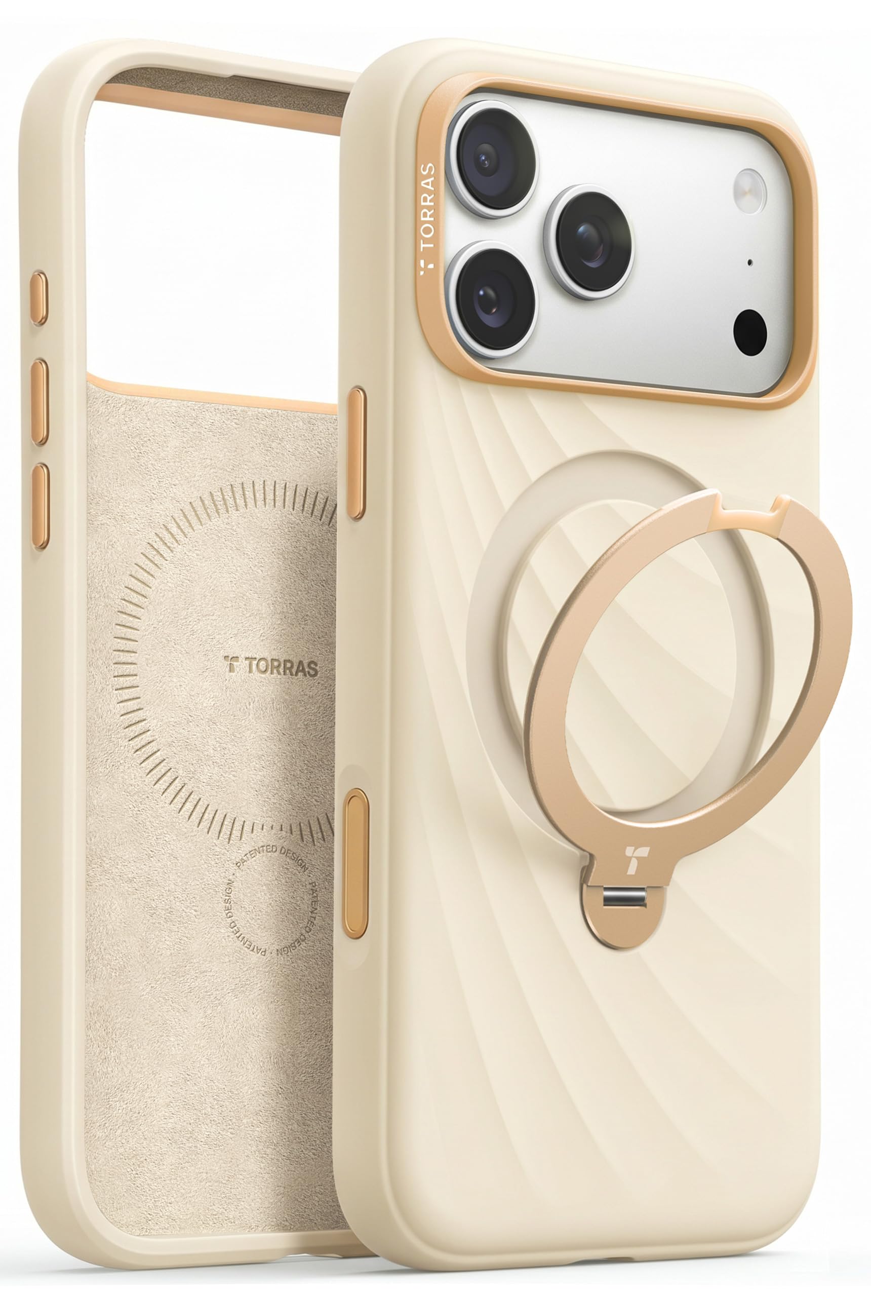 Amazon.com: TORRAS Q3 Wind for iPhone 17 Pro Case Silicone, 360