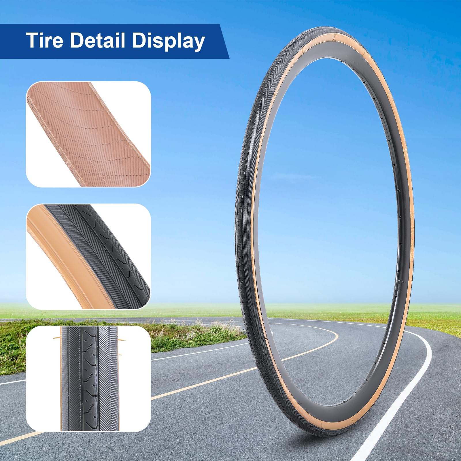 Amazon.com: FengCan 27x1 1/4 (32-630) Gumwall Bike Tire 27 inch