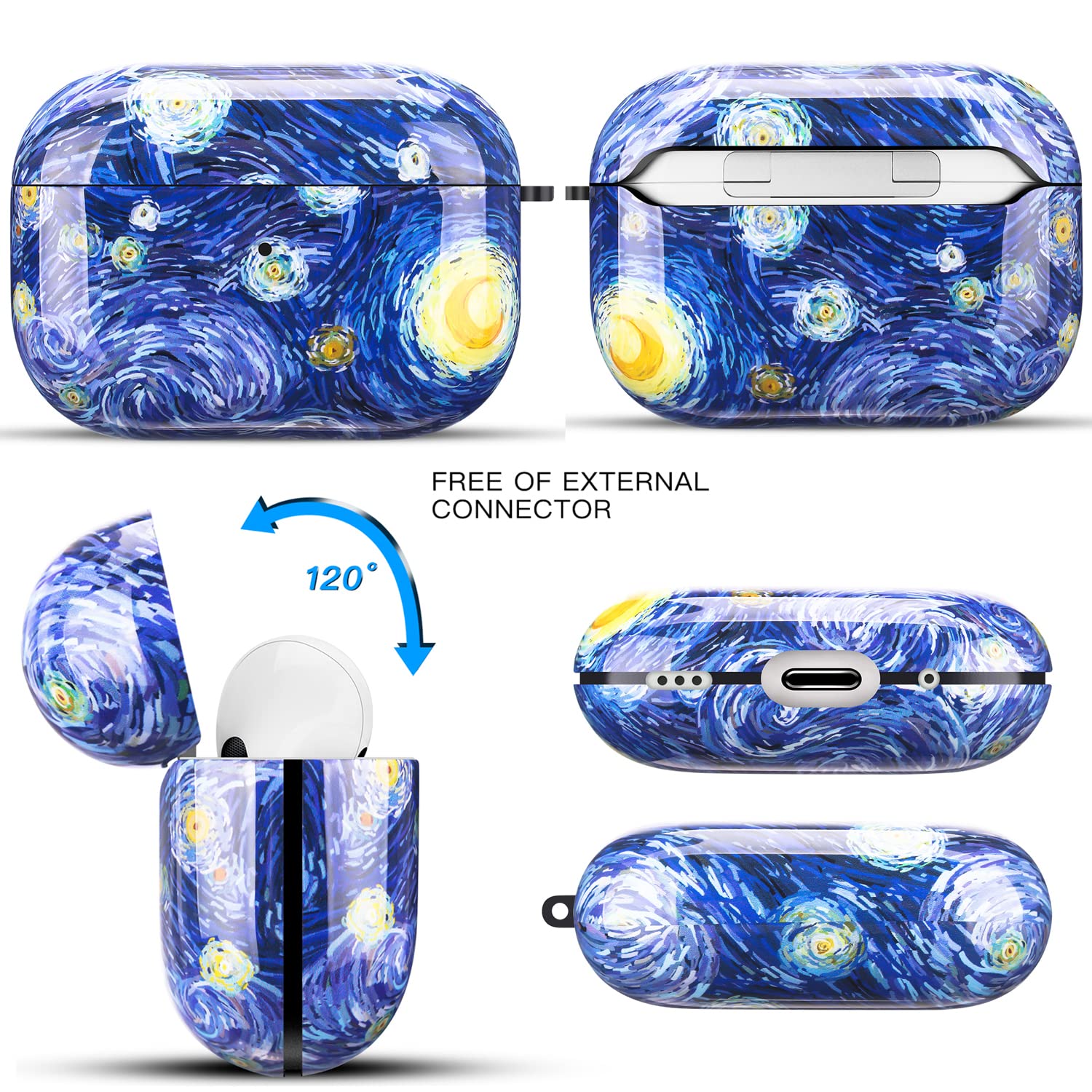 Amazon | ZPYOU AirPods Pro 第2/第1世代ケースカバー ブルースカイ