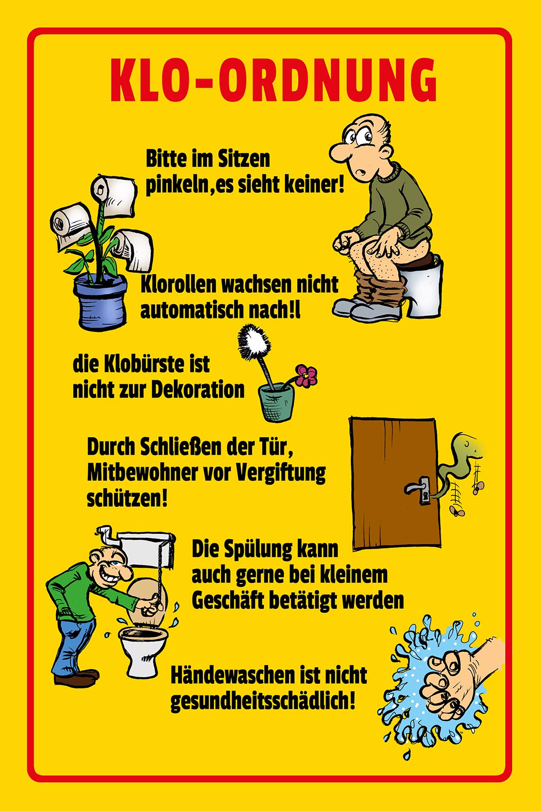 Wandschild 'Warning Woman Cave' - Blechschild Vintage Look 20x30 Cm Mit 4 Aufhängebohrungen