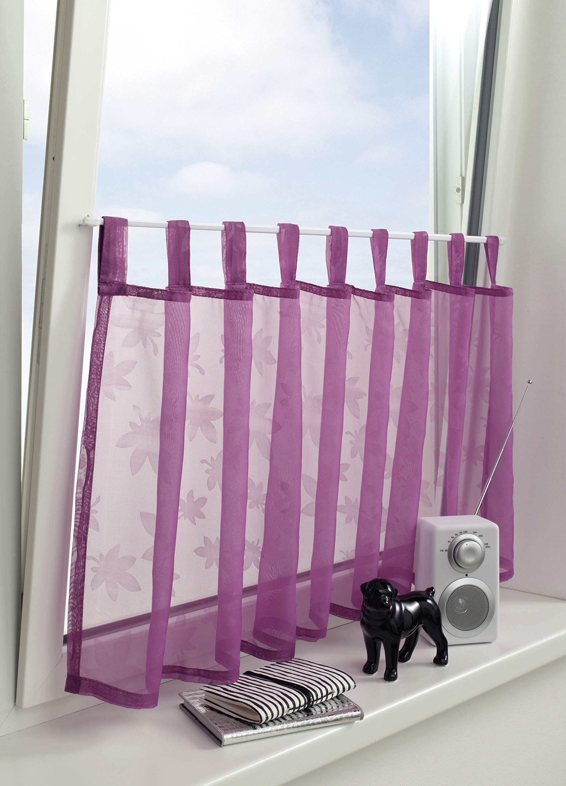 2 Aste Per Tende Regolabili In Metallo Con Plastica Bianca – Lunghezza 40-65 Cm – Kit Con 4 Ganci Adesivi Per Montaggio