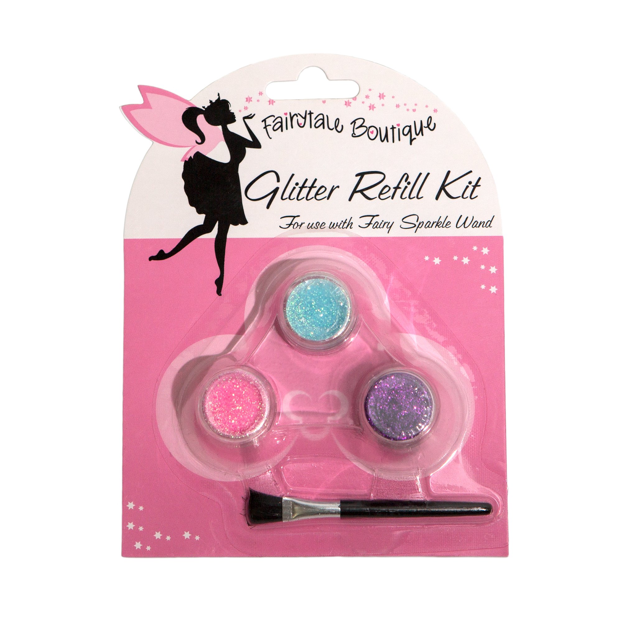 Glitter Kit By FairyTale Boutique Cosmetic GLITTER 50% OFF with brush (Purple Pink Blue)