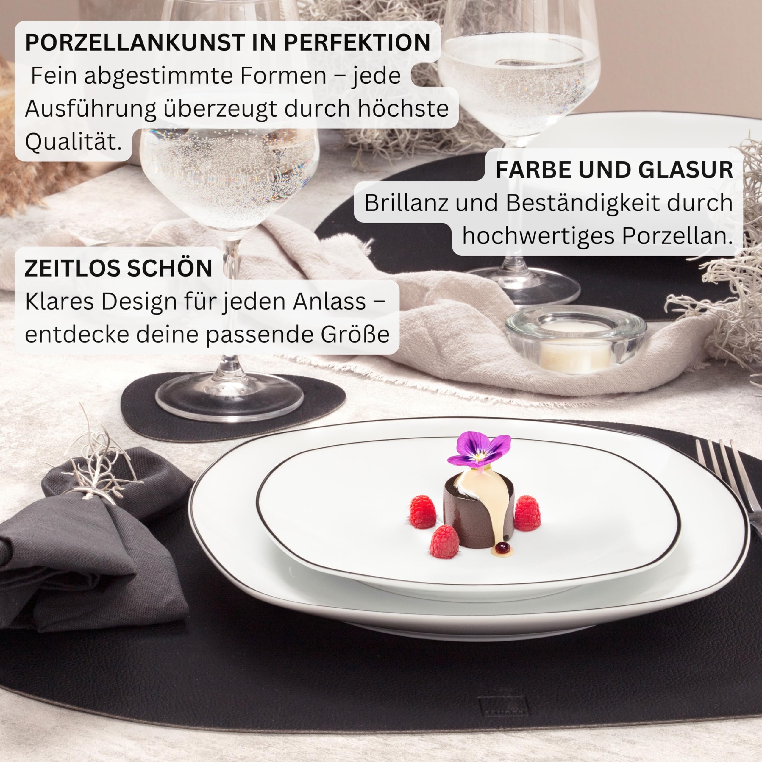 Sänger Kombiservice Bilgola Black Rim 36 tlg – Bild 7