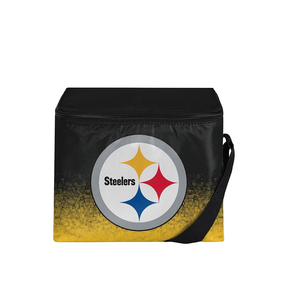 FOCO NFL Unisex Gradient Print Lunch Bag Coolergradient Print Lunch Bag Cooler, Pittsburgh Steelers, Standard