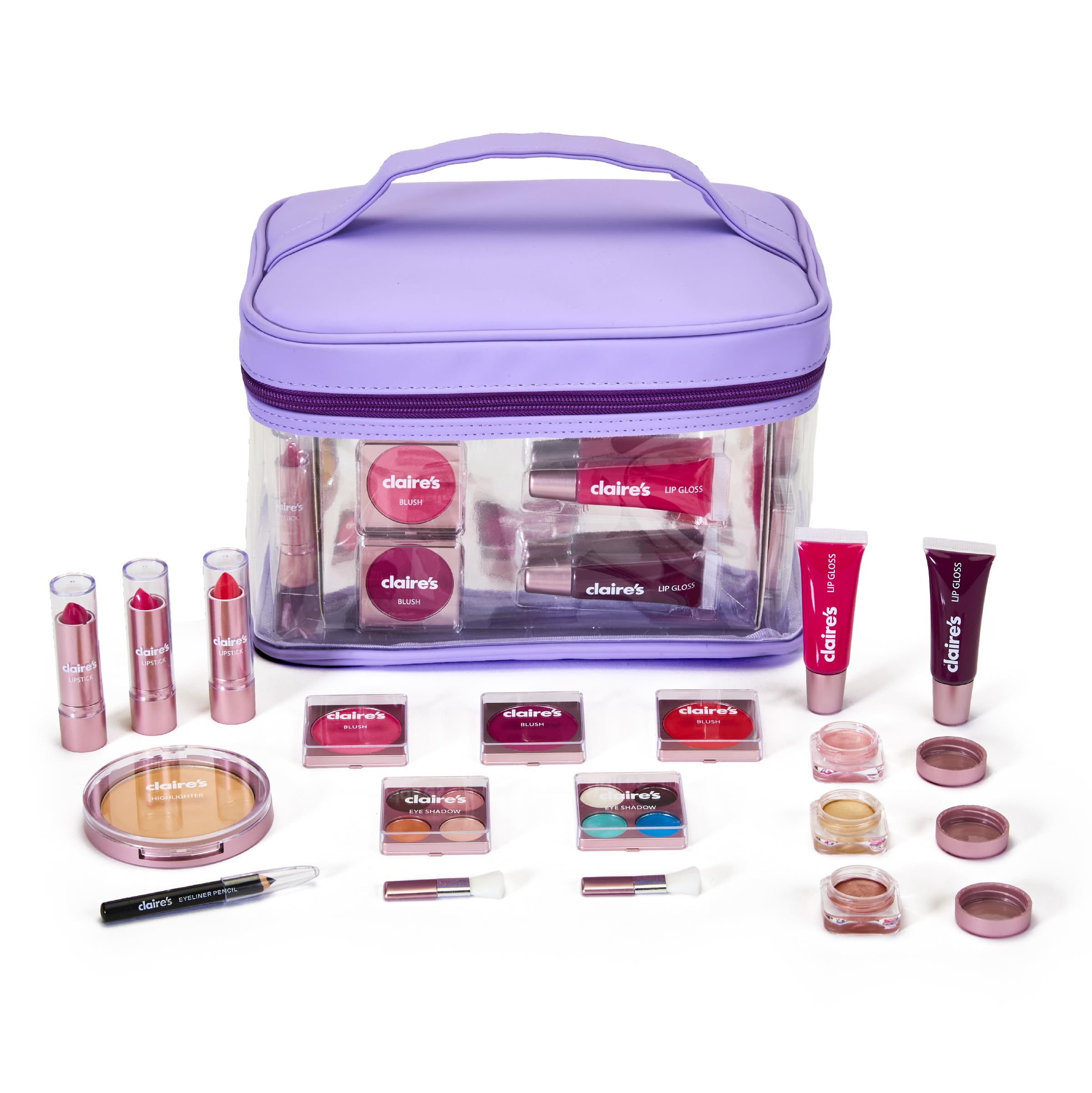 Amazon.com: Claire's Ultimate Makeup Kit, 18-Piece Real Cosmetic