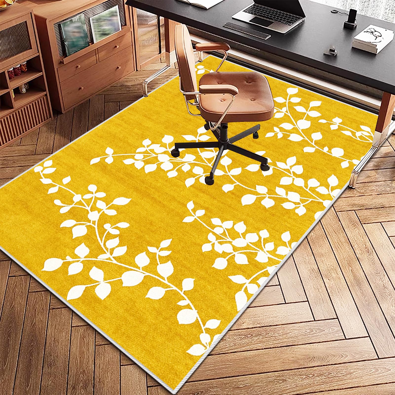 Dywan Krzesło Biuro Dywan Krzesło Na Kołach 80 x 140 cm Żółta Antypoślizgowa Mata Podłogowa Podłogowa Mata Podłogowa Mata Podłogowa Mata Podłogowa Mata Podłogowa Mata Podłogowa