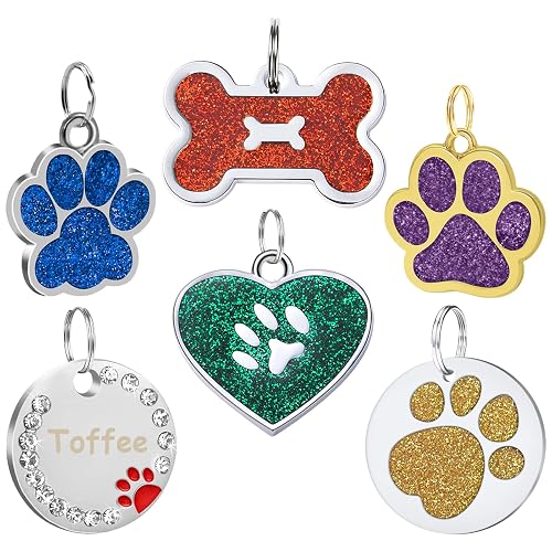 CAMAL Chapa Perro Grabada, Placas Identificativas Perros Personalizables