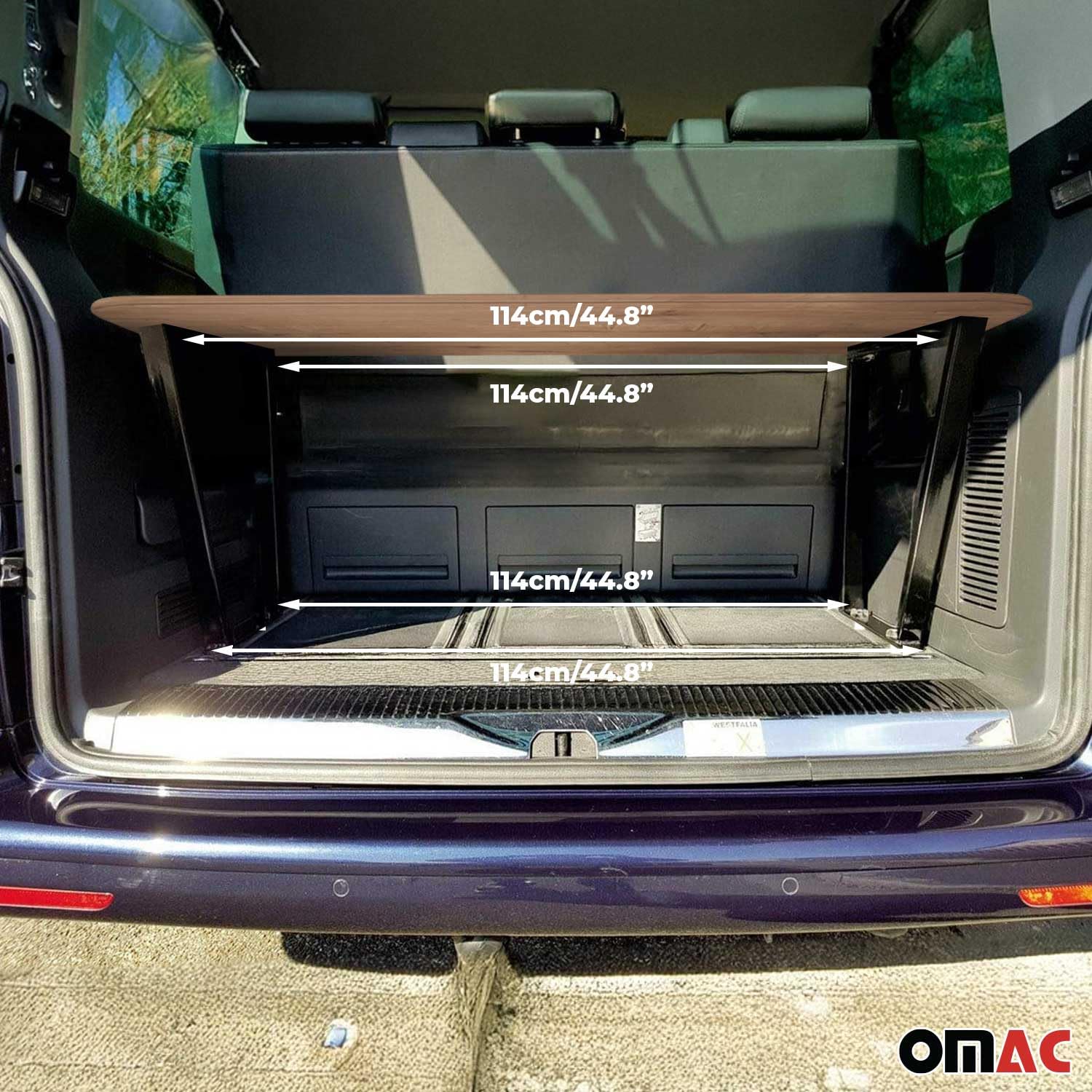 OMAC Multiflexboard Bettverlängerung kompatibel mit Mercedes Vito W447 2014-2026 Holz 3tlg