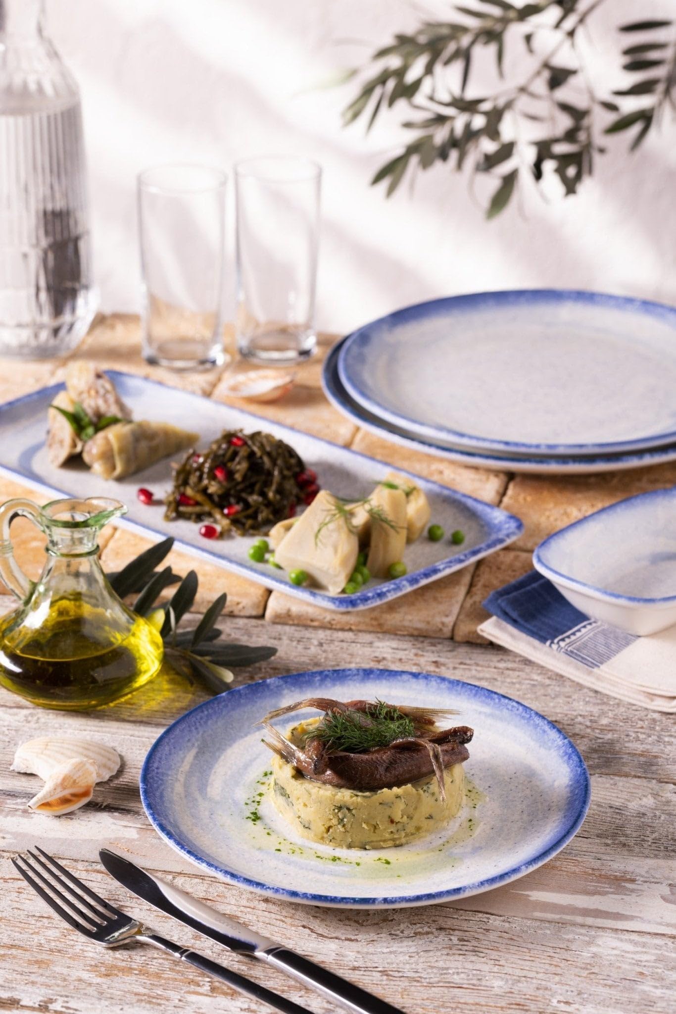 Bonna Zestaw obiadowy - Harena - 24 sztuki - 6 Osób - Porcelana