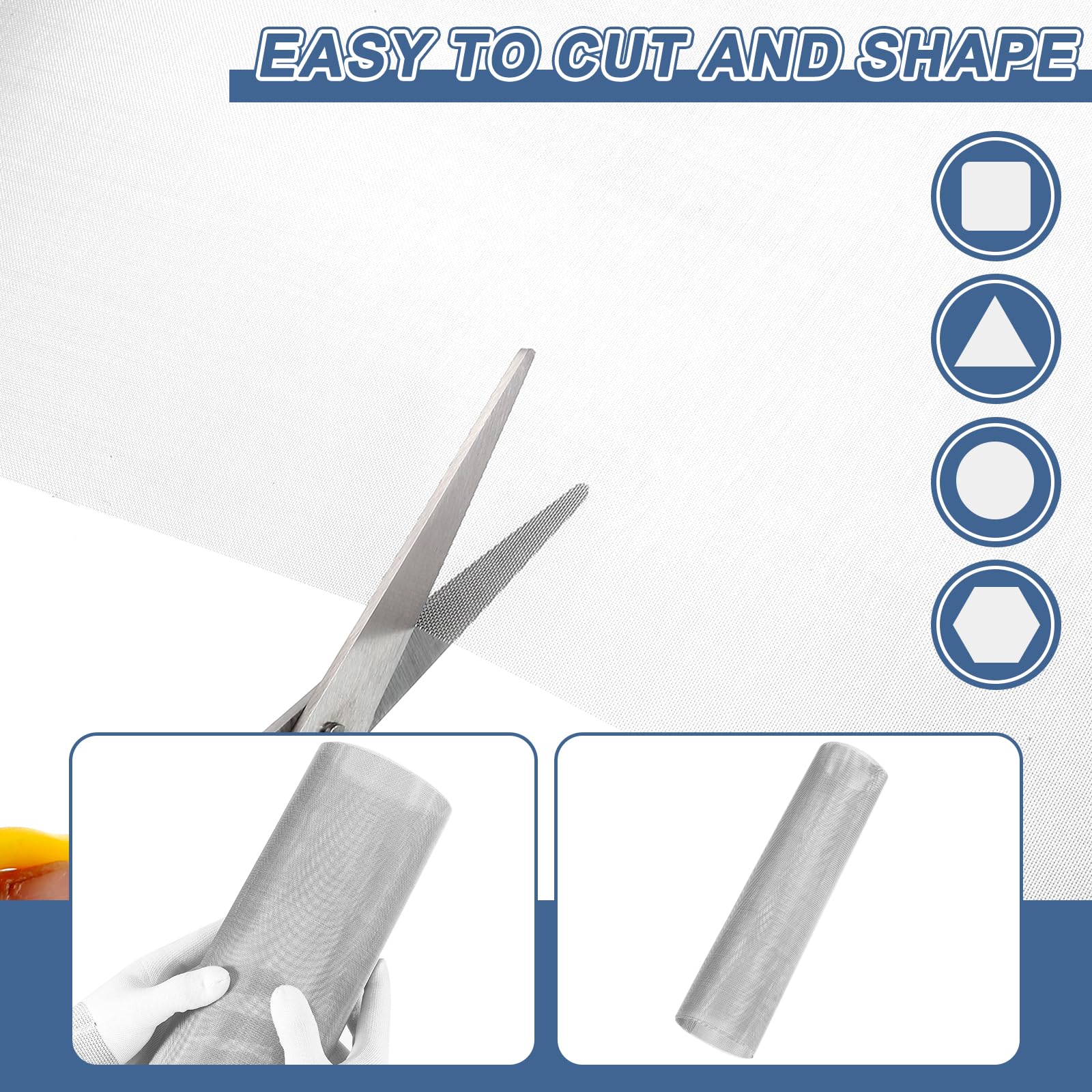 3 Stück Gewebtes Drahtgitter Aus 304 Edelstahl – 10 Mesh, 8 X 6 Zoll – Für Lüftung, Filter, Zäune & DIY-Projekte