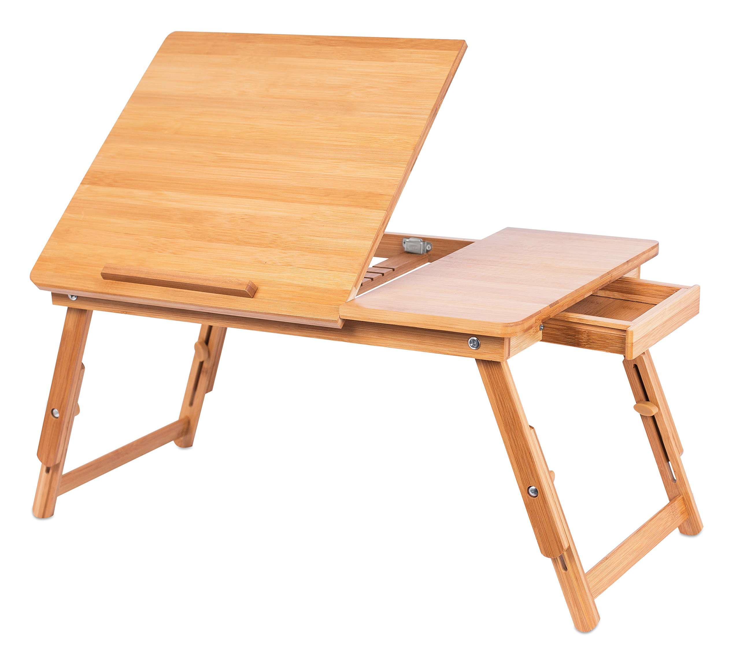 Buy Sofia + Sam Laptop Lap Tray with Adjustable Legs Natural Bamboo