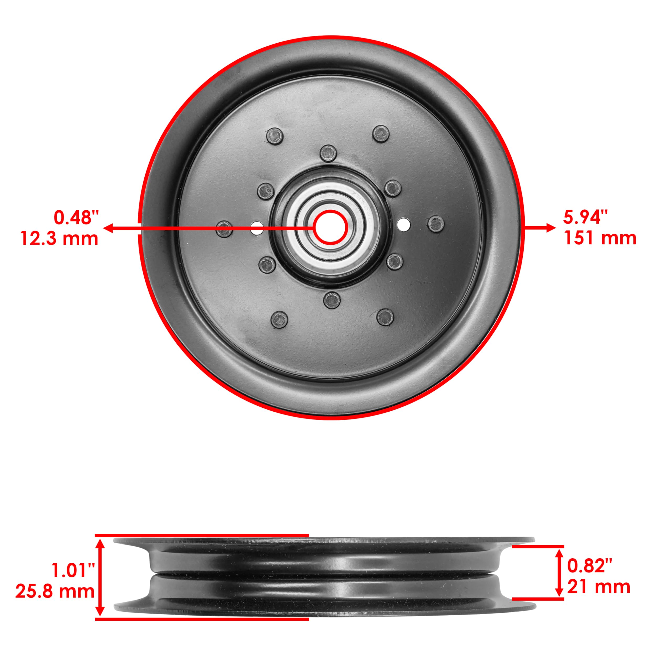 AM143388: Mower Deck Drive Pulley - BTI Direct