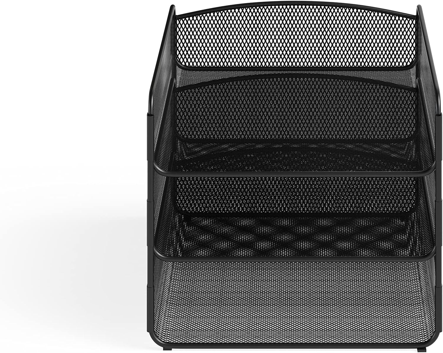 Safco Products Onyx Desktop File Organizer 8 Upright Sections Home, Office or Classroom Desktop Organization,Black,3212BLKD