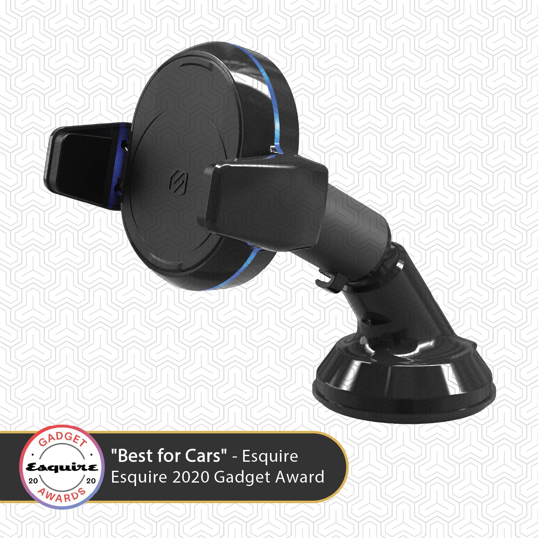  Scosche MGQWDDP-XTET MagicGrip Wireless Charging Double Pivot  Windshield/ Dashboard Phone Mount for Car with Suction Cup, Black : Cell  Phones & Accessories