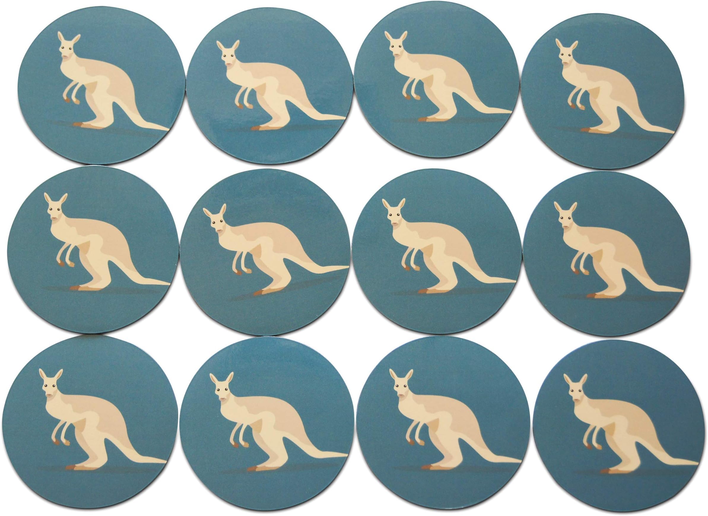 Amazon.com: Novel Merk Kangaroo Refrigerator Magnet – Vinyl 3” Round ...