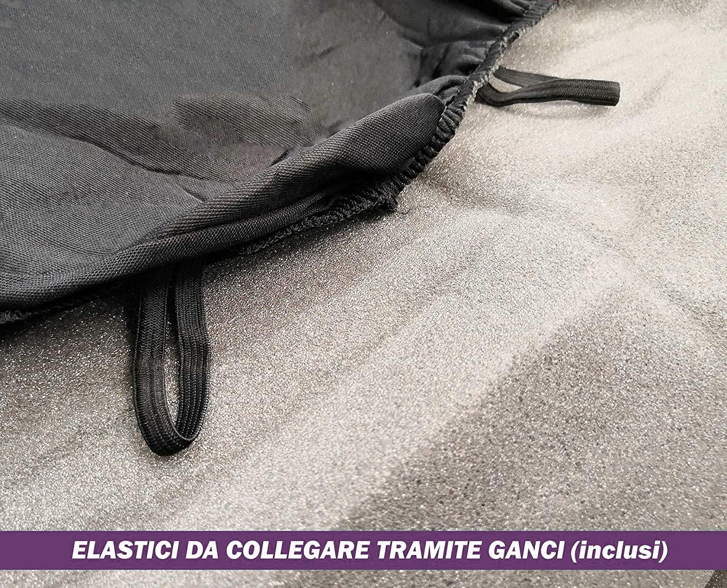 Coprisedili Auto Universali Per Panda - Set Completo Anteriori/Posteriori, Nero/Grigio - Foto 8