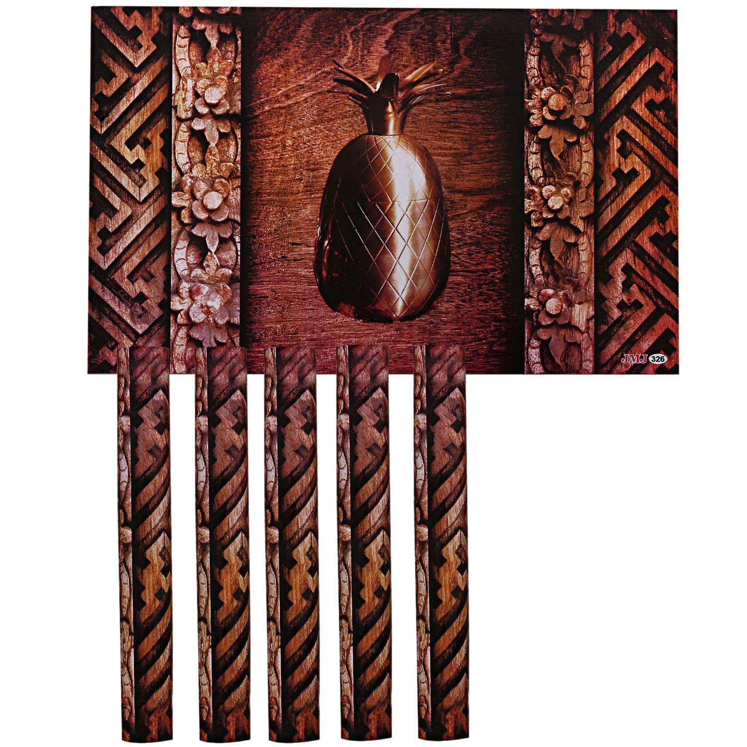 Kuber Industries PVC 6 Pieces Reversible Dining Table Placemat Set (Multi) -CTKTC029110
