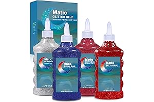 Matio 4th of July Glitter Glue - Red