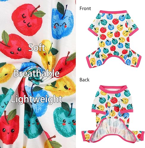 Miniatura 87 de Yikeyo Dog Pajamas for Small Dogs, Soft Thin Pjs Jammies Cat Doggie, Summer Pet Cute Puppy Clothes Outfits Dogs Boy Girl(Donut, L)