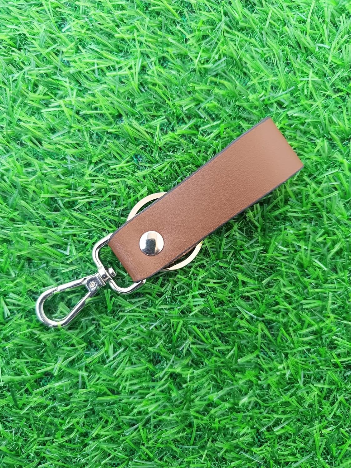 Leather Keychain with Belt Loop Clip for Keys | Premium Leather Key Fob Holders for Men & Women | Pack of 1 image 2