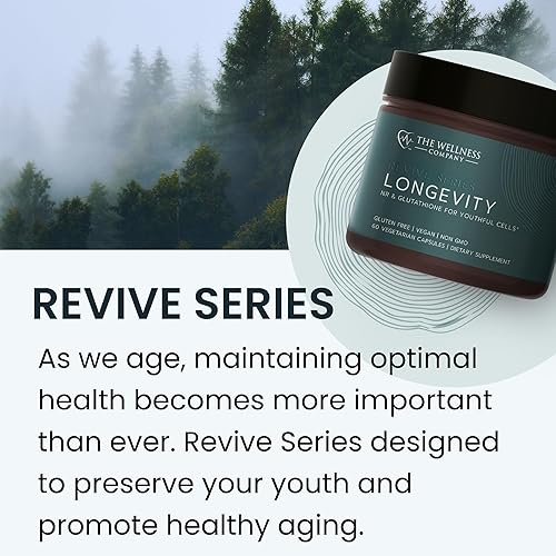 Miniatura 6 de The Wellness Company Longevidad  Eficiencia de las mitocondrias, reparación del ADN, senescense celular - NR, glutatión liposomal, resveratrol,