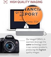 Vista 7 de Canon imageFORMULA R10 - Escáner de Documentos Portátil, Alimentado por USB, Escaneo Dúplex, Alimentador de Documentos, Fácil Configuración