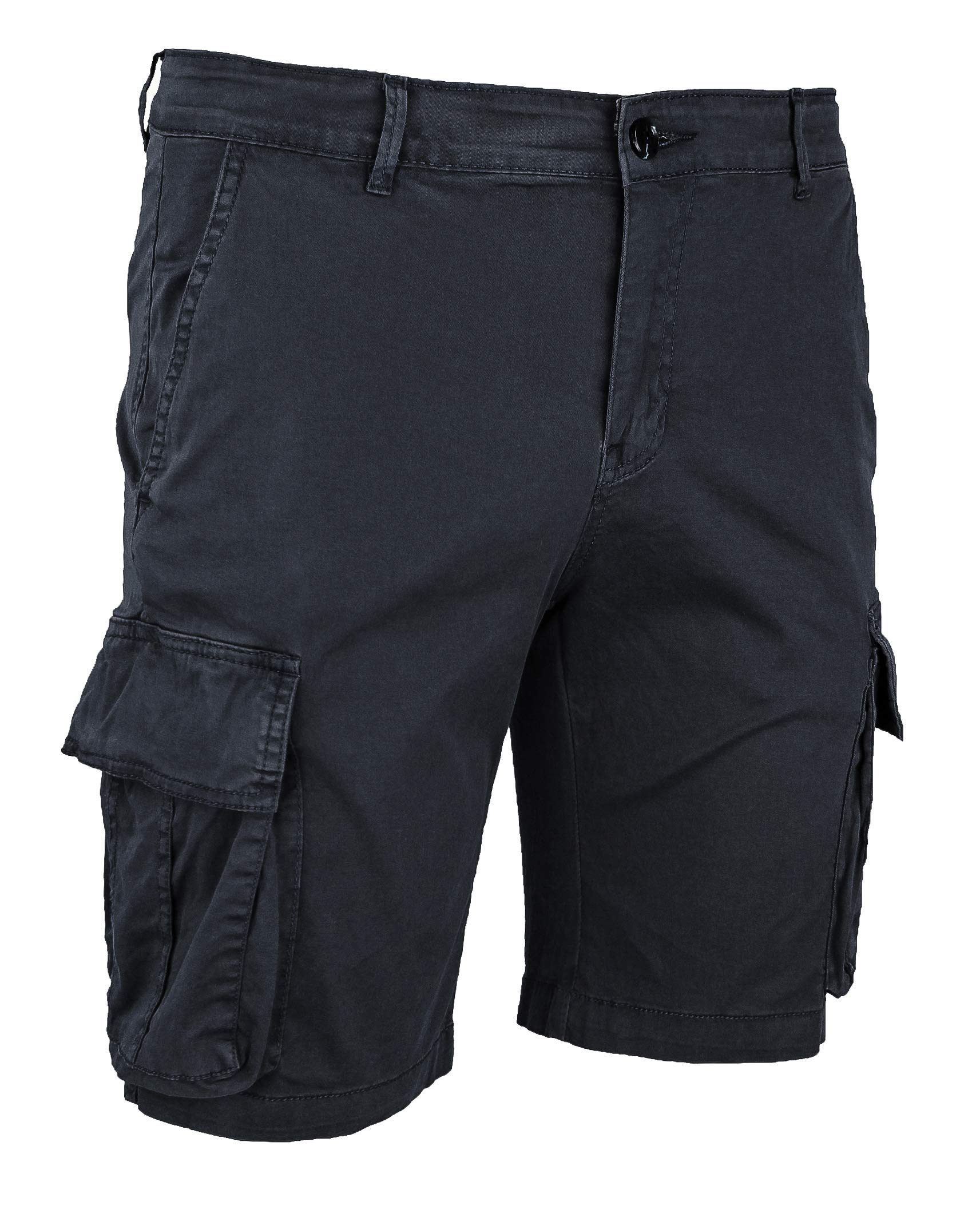 Evoga Jeans Pantaloni Corti Uomo Cargo Slim Fit Casual Denim